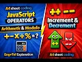 JavaScript Arithmetic Operators Modulo Increment Decrement -- Eng Tel Explanation