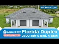 New Construction Duplex Tour in Cape Coral FL - Build 2 Rent