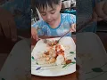 Nicolo s eating by himself