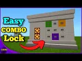 EASY Button Combination Lock Tutorial For Minecraft 1 18