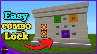 EASY Button Combination Lock Tutorial For Minecraft 1 18