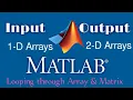 Looping through Arrays and Matrices Matlab Tutorial Electrical Engineering Education