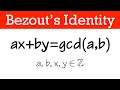 Bezout s identity ax by gcd a b