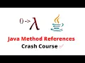 Method References in Java Types of Method References Crash Course