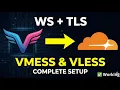 How to Set Up V2Ray with Cloudflare WebSocket TLS VMESS VLESS Guide