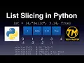List slicing List slicing in python List indexing how to do slicing in python List in python