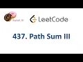 LeetCode Q 437 Path Sum III