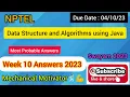 Data Structure and Algorithms using Java Week 10 Quiz Assignment 10 Solution NPTEL SWAYAM