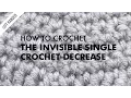 Invisible Single Crochet Decrease Crochet Decrease Left Handed