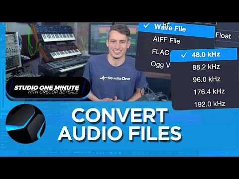 Download MP3 How to Convert Audio Files #StudioOneMinute