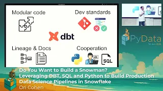 Ori Cohen Using DBT and Python to Build Production Pipelines in Snowflake HE PyData Tel Aviv 2025
