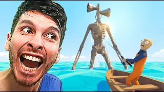 ACTIVÉ a SIREN HEAD en un SIMULADOR de PESCA !! - HOW TO FISH
