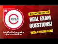 ISACA CISA Real Exam Questions 2026 Q191 200 With Explanations