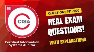 ISACA CISA Real Exam Questions 2026 Q191 200 With Explanations