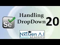 Selenium Tutorials for Beginners 20 How to Handle the Drop down list with example