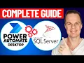 Power Automate Desktop SQL Server Management Studio - Full Tutorial