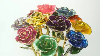 What is a 24kt Gold Dipped Rose