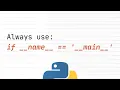 Always use if -