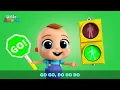 Red Light, Green Light (Traffic Song) | Little Angel Color Songs & Nursery Rhymes | Learn Colors