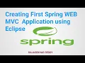 Spring C Tutorial for Beginners Creating first Spring WEB C Application using Eclipse IDE