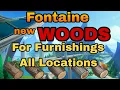All Fontaine Wood locations and farming route Genshin impact