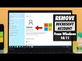 How to Remove Microsoft Account from Windows 10/11!