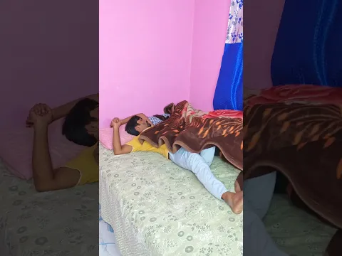 Wife Took the Blanket… Husband Froze! 😂🥶 #couplesprank #funnyprank #husbandwife #shortvideo