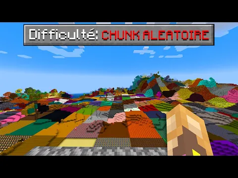 Video Thumbnail: J'essaie de finir Minecraft mais chaque CHUNK est Aléatoire..