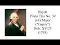 Haydn: Piano Trio No. 39 in G Major ("Gypsy"), Hob. XV/25 (1795) [Score]
