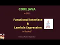 34 Java Functional Interface Lambda Expression in Telugu