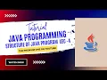 java program structure java programming flow of java program lecture 4 exam tasks
