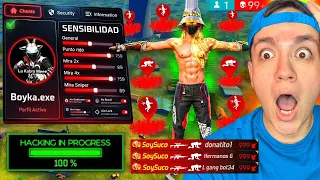 USE LA CONFIGURACIÓN DE BOYKA Y PEGUE TODO ROJO EN FREE FIRE😱🔥!! 