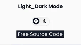 Professional Light Dark Mode Toggle with JavaScript