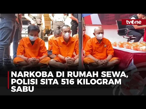516 Kilogram Sabu Disembunyikan di Rumah Sewa Kawasan Bekasi