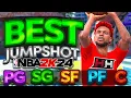 BEST JUMPSHOTS for EVERY 3PT RATING HEIGHT BUILD on NBA2K24 BEST SHOOTING SETTINGS TIPS 2K24