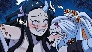 Nezuko Run Away From Daki s Demon Slayer Comic Dub
