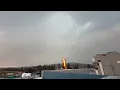 Lightning strikes Bend tree