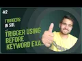 Trigger using before Trigger example in mysql Trigger syntax using before Trigger example sql
