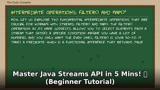 Master Java Streams API in 5 Mins Beginner Java Tutorial Examples