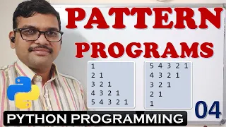 04 - PATTERN PROGRAMS IN PYTHON PROGRAMMING