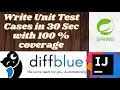 Write Unit Test Cases in 30 Sec with 100 coverage in Java Based Application Koding Hub