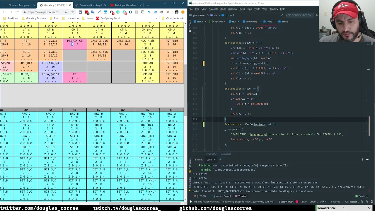Building a Gameboy Emulator with Rust - EP05 - More Opcodes and definitely try some display stuff