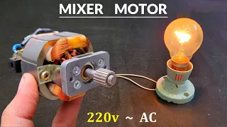 Download Make 220V AC Generator from Old Mixer Universal Motor MP3