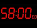Countdown Timer 58 Minutes 58 Minute Timer 58 Minute Timer-Red no mid ads