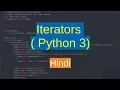 26 Sequence - iterators Python in Hindi