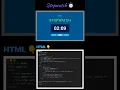 Stopwatch using HTML CSS JavaScript