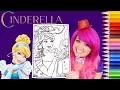 Coloring Cinderella Disney Princess Coloring Book Page Prismacolor Colored Pencil KiMMi THE CLOWN