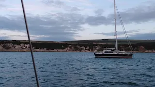 13) arriving in studland bay, but we are not alone.