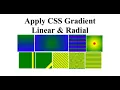 CSS Gradient linear and radial gradient in CSS