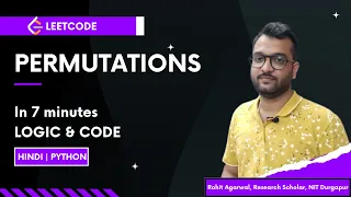 LeetCode 46 - Permutations Backtracking Explained in Hindi Python Solution IN 7 MINUTES